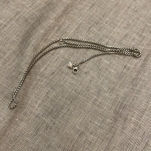 David Yurman box chain silver necklace